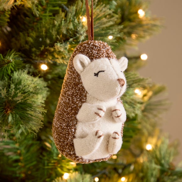 Hedgehog Fabric Hanging Decoration