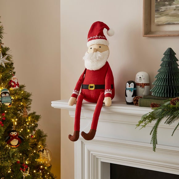 Sitting Santa with Long Legs