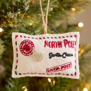 Letter To Santa Fabric Hanging Decoration