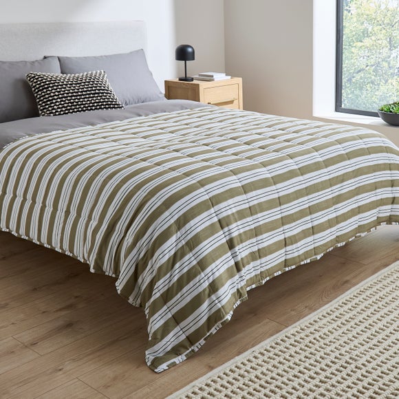 Quilted Stripe Weighted Blanket