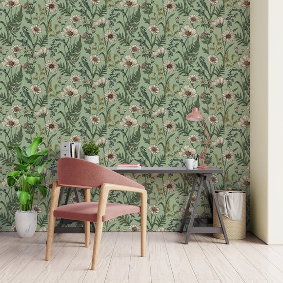 Wild Meadow Wallpaper