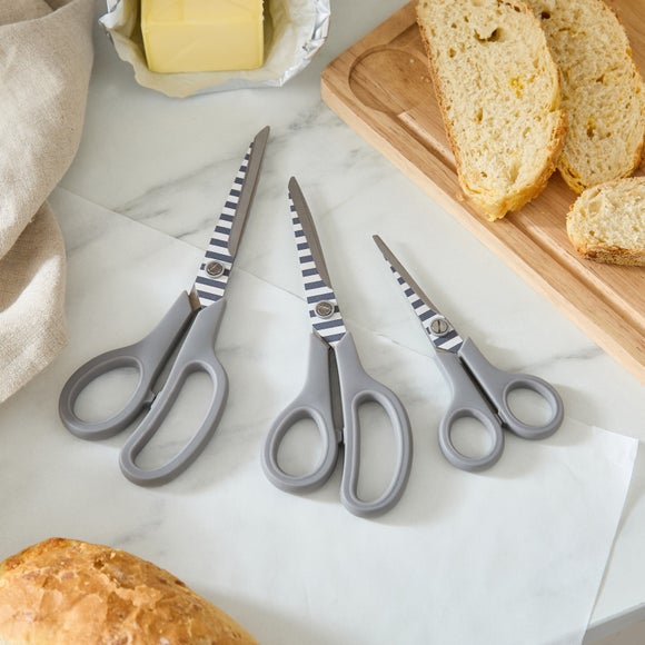 Pack of 3 Striped Scissors