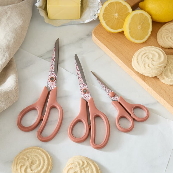 Pack of 3 Vintage Floral Scissors