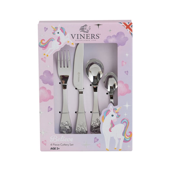 Viners Set of 4 Unicorn Cutlery
