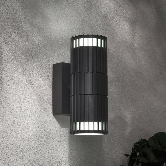 Muto Ribbed 2 Light Outdoor Wall Light