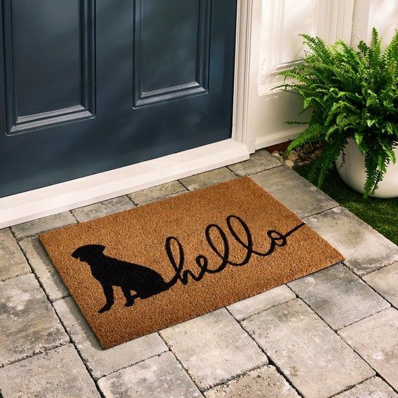 View Hello Dog Coir Doormat View Hello Dog Coir Doormat