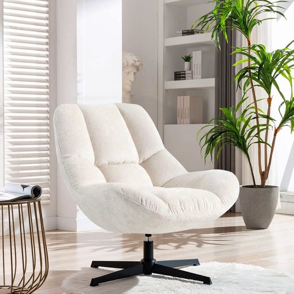 Silverdale Textured Fabric Swivel Chair
