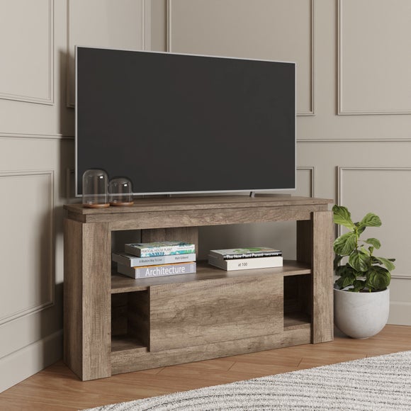 Return - Canyon Oak Corner TV Unit for TVs up to 44"
