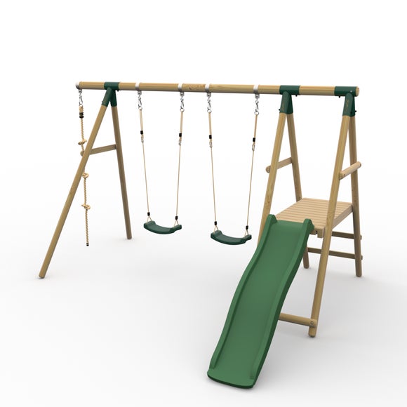Plum Giant Baboon Wooden Swing Set
