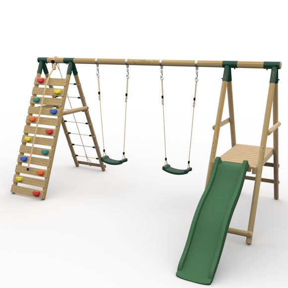 Plum Woolly Monkey II Swing Set
