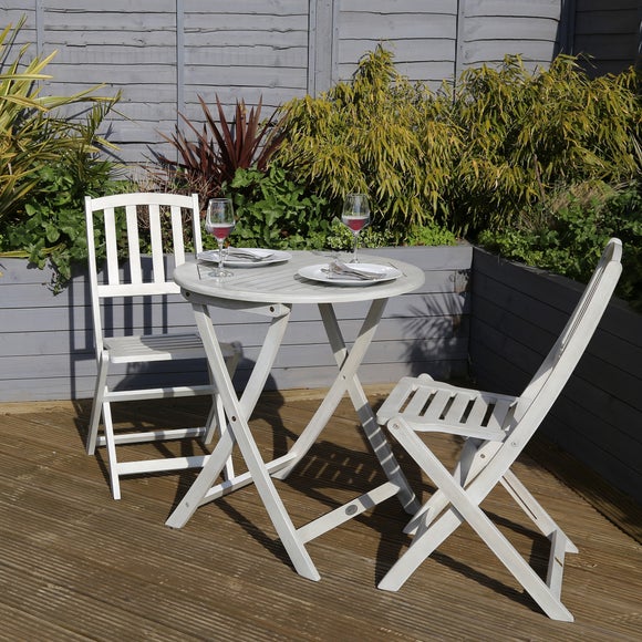 Return - Acacia Washed Wood Bistro Set