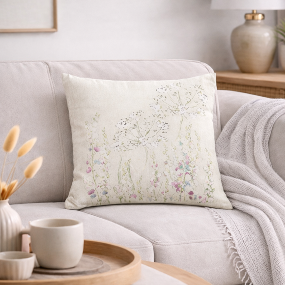 Meadow Floral Square Cushion
