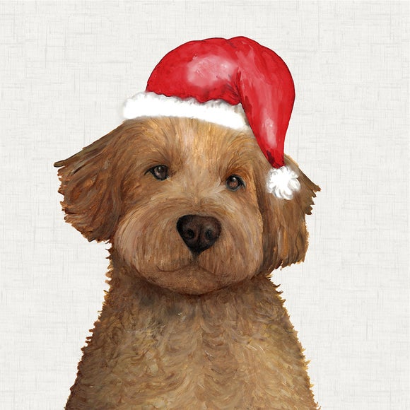Photo 4 of Cockapoo Christmas Hat Square Cushion