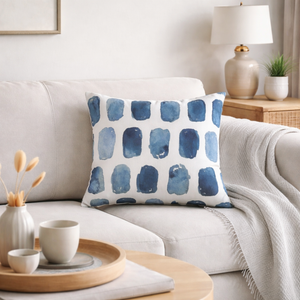 Ink Mark Square Cushion Cover