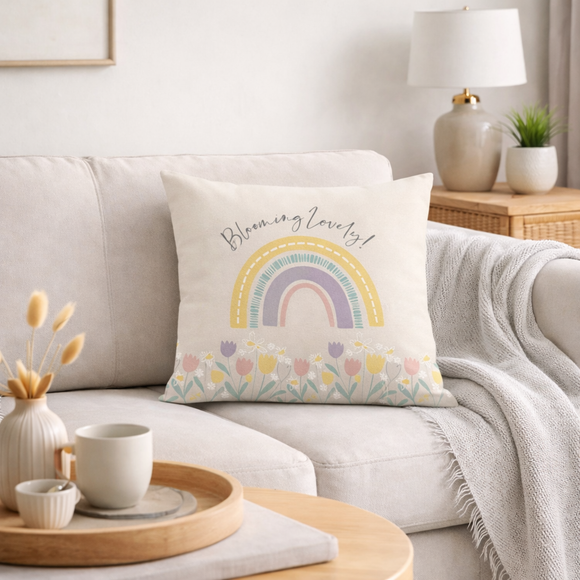 Blooming Lovely Square Cushion Cover