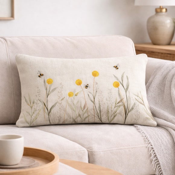 Meadow Bee Rectangle Cushion