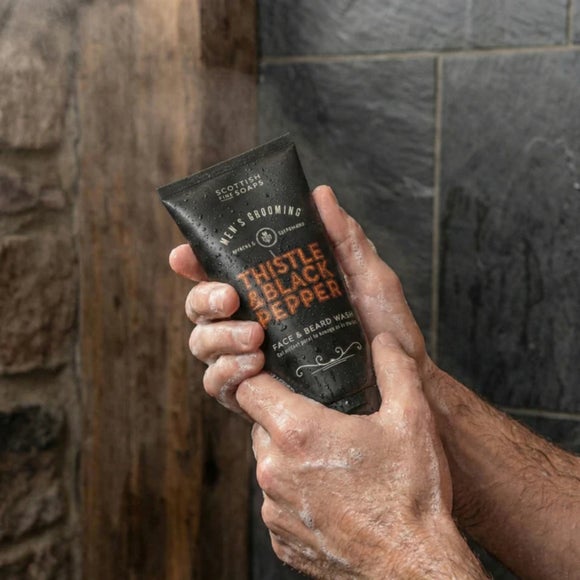 View Thistle And Black Pepper Face And Beard Wash View Thistle And Black Pepper Face And Beard Wash