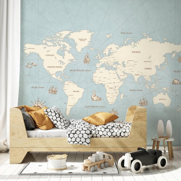 Nautical Map Mural