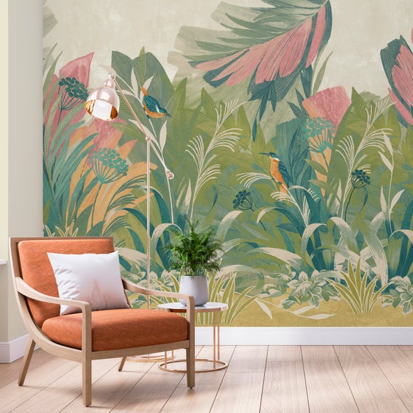 View Tropical Birds Large Mural View Tropical Birds Large Mural