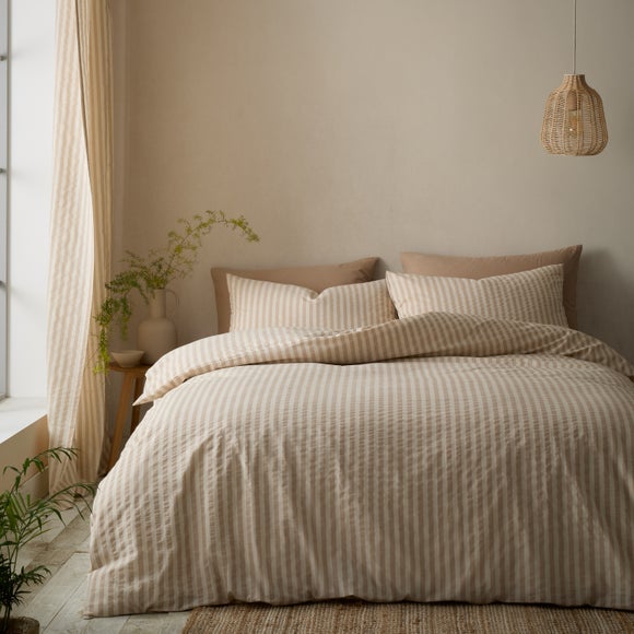 Pineapple Elephant Cotton Rich Woven Stripe Duvet Cover & Pillowcase Set