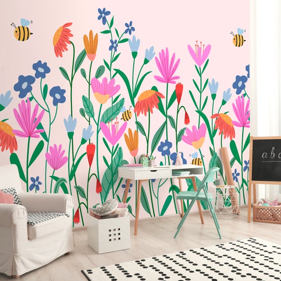 View Flower Pop Large Mural View Flower Pop Large Mural
