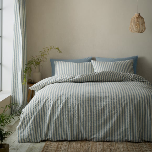 Pineapple Elephant Cotton Rich Woven Stripe Duvet Cover & Pillowcase Set