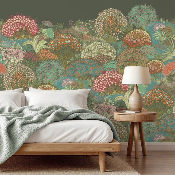 Modern Floral Garden Mural