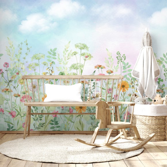 View Flower Garden Mural View Flower Garden Mural