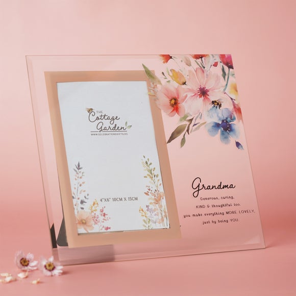 View The Cottage Garden Floral Glass Photo Frame View The Cottage Garden Floral Glass Photo Frame