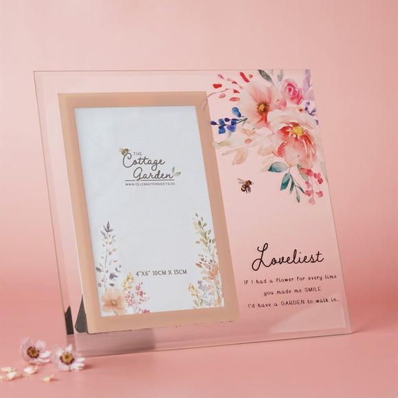 View The Cottage Garden Floral Glass Photo Frame View The Cottage Garden Floral Glass Photo Frame