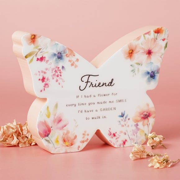 The Cottage Garden Floral Mantel Butterfly Ornament