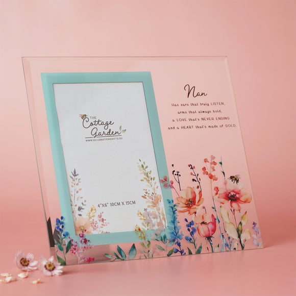 View The Cottage Garden Floral Glass Photo Frame View The Cottage Garden Floral Glass Photo Frame