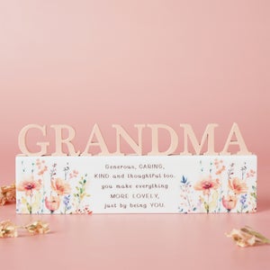 The Cottage Garden Floral Word Ornament