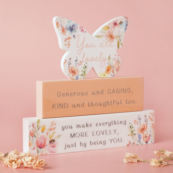 The Cottage Garden Butterfly Stacking Plaque Ornament