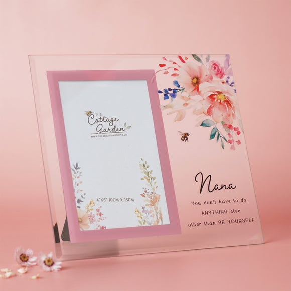 The Cottage Garden Floral Glass Photo Frame