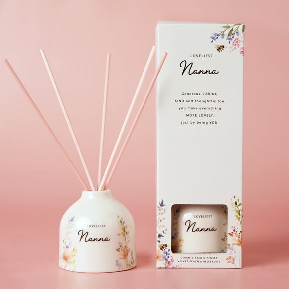 The Cottage Garden Peach Floral Ceramic Diffuser