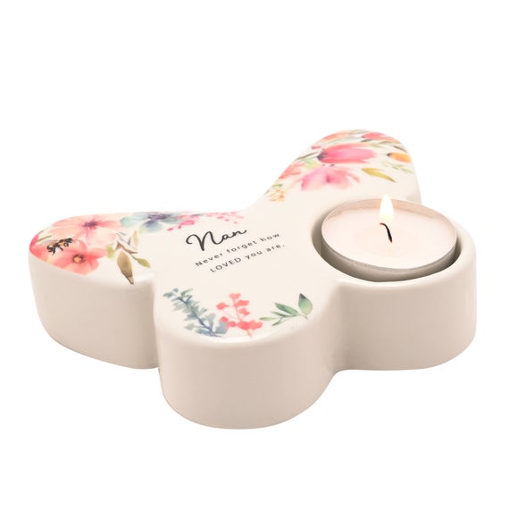 Photo 3 of The Cottage Garden Floral Butterfly Ceramic Tealight Holder