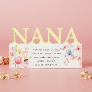 The Cottage Garden Floral Word Ornament
