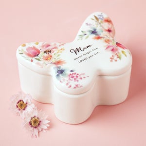 The Cottage Garden Butterfly Ceramic Trinket Box