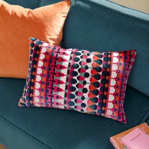Furn. Metro Abstract Velvet Rectangle Cushion