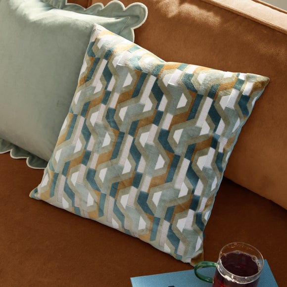 Furn. Metro Prism Velvet Square Cushion