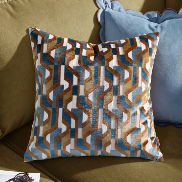 Furn. Metro Prism Velvet Square Cushion