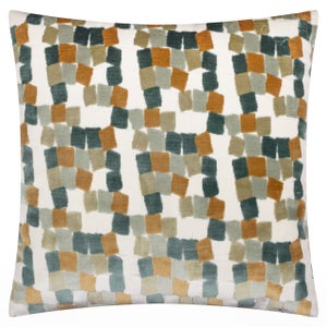 Furn. Metro Blocks Velvet Square Cushion