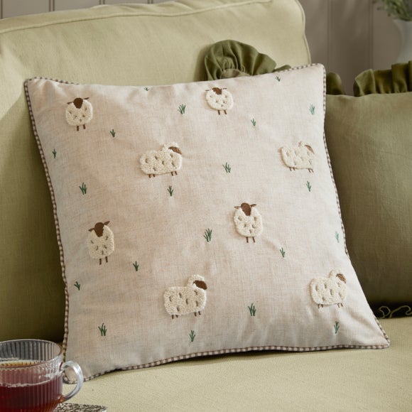 Wylder Nature Ramble Sheep Square Cushion