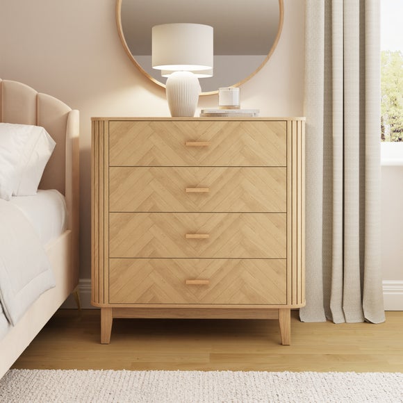 Dex Chevron 4 Drawer Chest