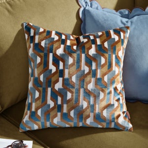 Furn. Metro Prism Velvet Square Cushion