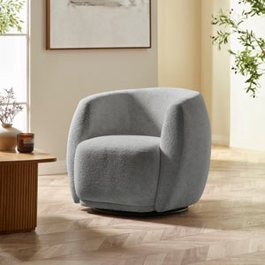 Bowline Chenille Swivel Accent Chair