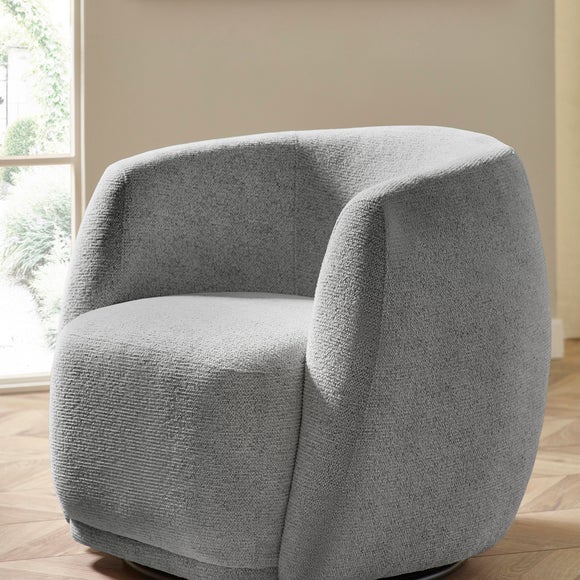 Photo 4 of Bowline Chenille Swivel Accent Chair