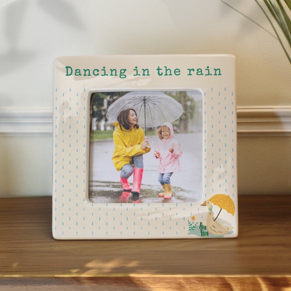 Personalised Puddle Duck Ceramic Photo Frame