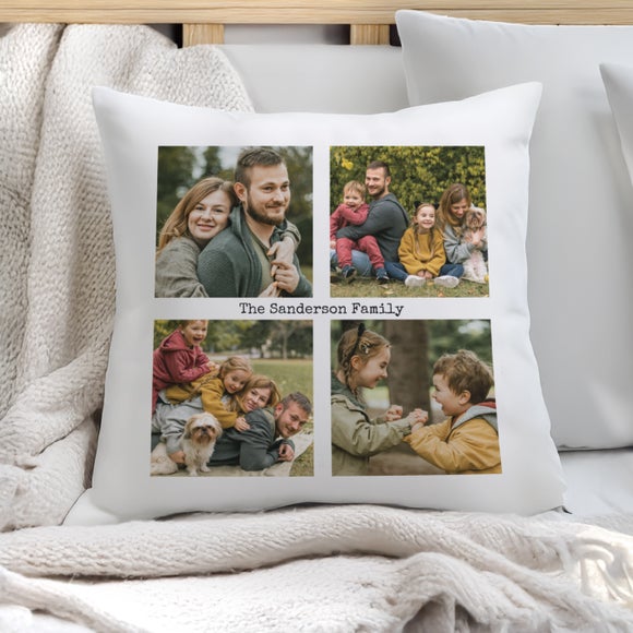 Personalised Multi Photo Square Cushion